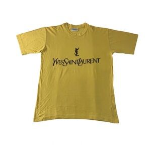 Yves Saint Laurent Short Sleeve Yellow Tee